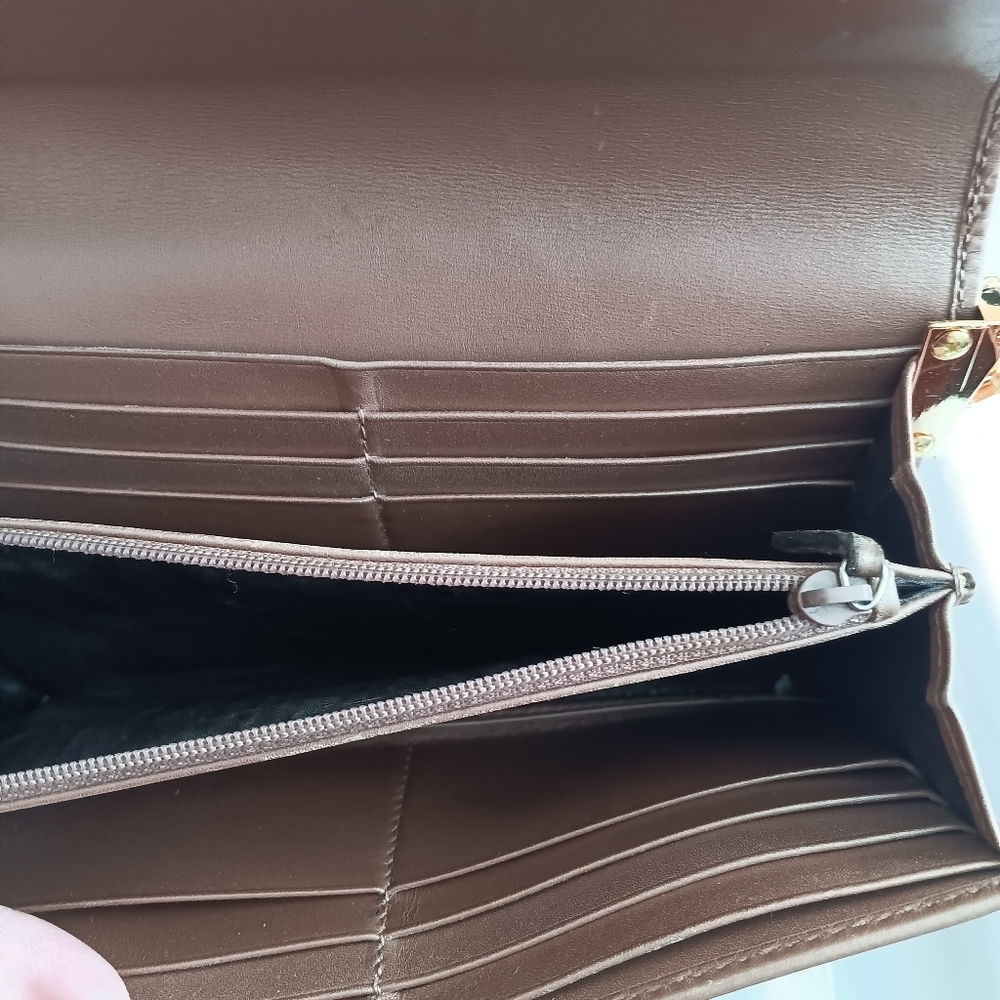 Gucci Heart GG Logo Leather Long Pink Wallet Crossbody * Pinker Color In Person* - Picture 12 of 14